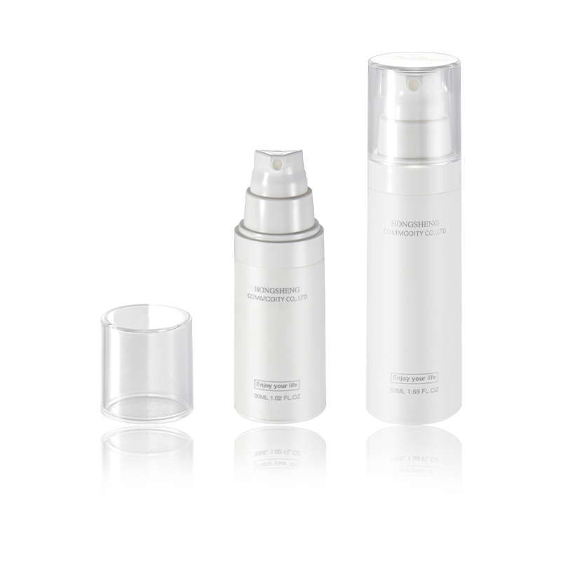 30 مل 50 مل زجاجة بدون هواء مانعة للتسرب قابلة لإعادة الملء لمستلزمات النظافة HS-021B