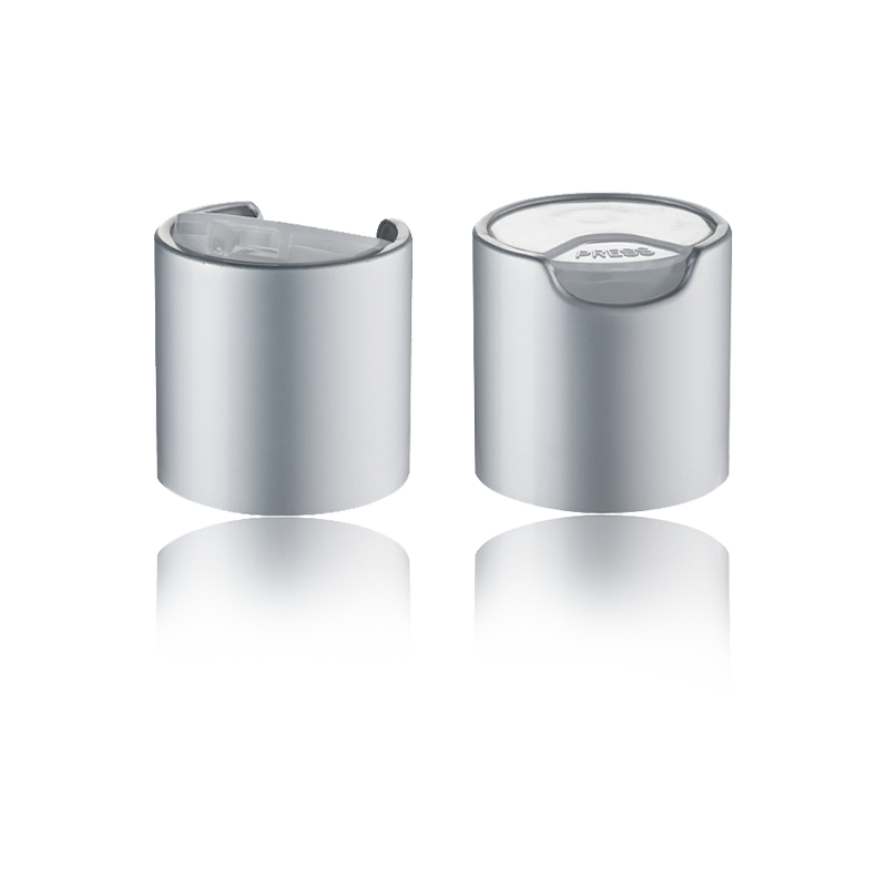 غطاء قرص مستحضرات التجميل من نوع الدفع الفضي الكلاسيكي اللامع-HY-Q03A